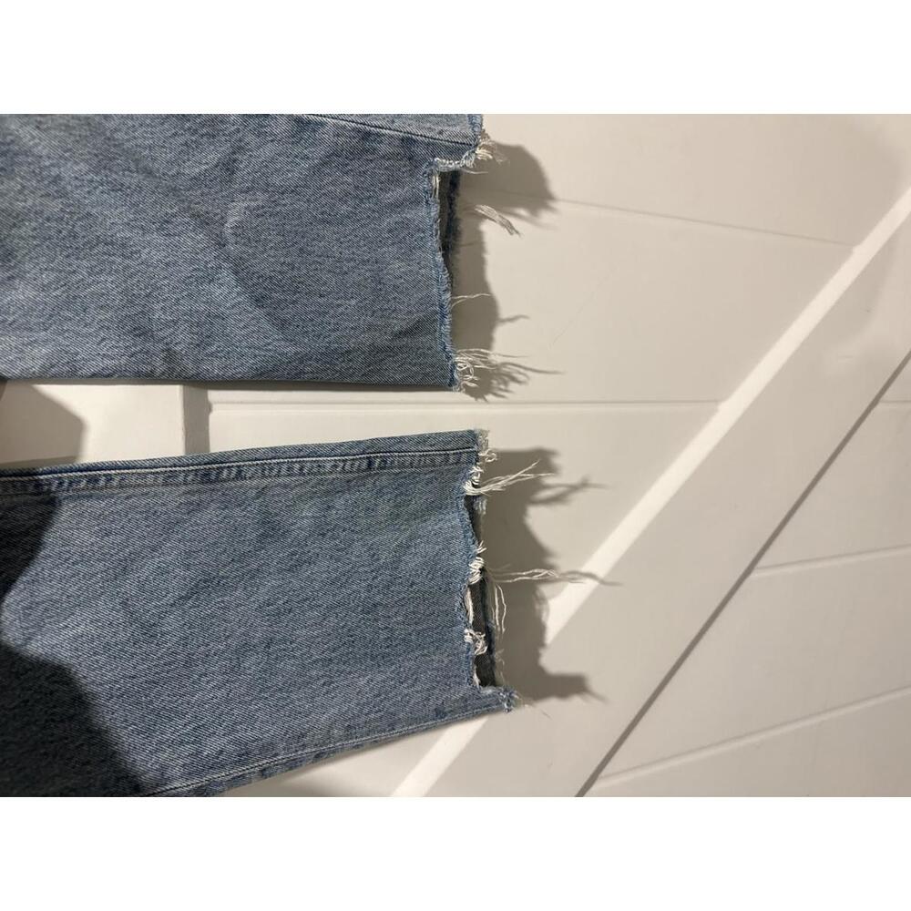 AGOLDE Riley High Rise Straight Crop Denim Jeans, Size 28 - Picture 4 of 6